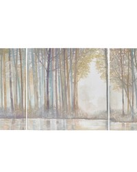 Forest Reflections Triptych 3piece Canvas Wall Art Set Multi by   