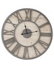 Olliix Mason 23.6in Wood Wall Clock Natural/Grey