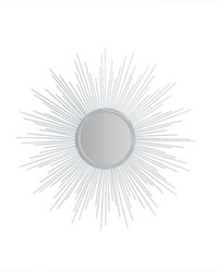 Fiore Sunburst Wall Decor Mirror 29.5inD Silver by   