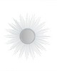 Olliix Fiore Sunburst Wall Decor Mirror 29.5inD Silver