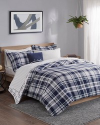 Patrick 6 Piece Comforter Set with Bed Sheets Navy Twin by   