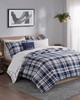 Olliix Patrick 8 Piece Comforter Set with Bed Sheets Navy