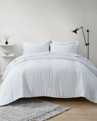 Nimbus 7 Piece Comforter Set with Bed Sheets White Queen by   