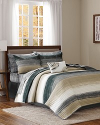 Saben 6 Piece Quilt Set with Cotton Bed Sheets Taupe Twin by   