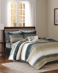 Saben 8 Piece Quilt Set with Cotton Bed Sheets Taupe Queen by   