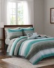 Olliix Saben 6 Piece Quilt Set with Cotton Bed Sheets Aqua