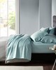 Olliix 800 Thread Count Cotton Blend Sateen Sheet Set Aqua