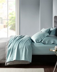 800 Thread Count Cotton Blend Sateen Sheet Set Aqua King by   