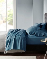 800 Thread Count Cotton Blend Sateen Sheet Set Teal King by   