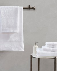 Luce 100 Egyptian Cotton 6 Piece Towel Set White by   