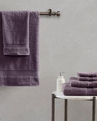 Luce 100 Egyptian Cotton 6 Piece Towel Set Purple by   