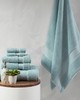 Olliix Splendor 1000gsm 100% Cotton 6 Piece Towel Set Blue