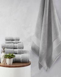 Splendor 1000gsm 100 Cotton 6 Piece Towel Set Grey by   