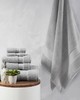 Olliix Splendor 1000gsm 100% Cotton 6 Piece Towel Set Grey