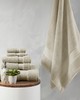 Olliix Splendor 1000gsm 100% Cotton 6 Piece Towel Set Natural