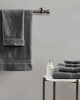 Olliix Luce 100% Egyptian Cotton 6 Piece Towel Set Charcoal