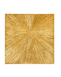 Sunburst Gold Hand Painted Dimensional Resin Wall Art Gold by   