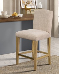 Connor Upholstered Counter stool 25inH Tan by   