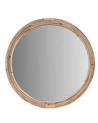 Luna Natural Rattan Round Wall Mirror Natural by   