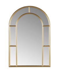 Regina Gold Arched Wall Mirror Gold by   