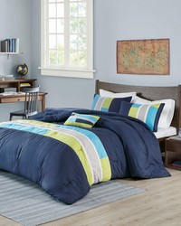 Pipeline Comforter Set Navy King by   