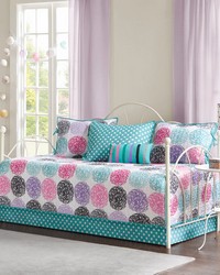 Carly Reversible 6 Piece Daybed Set Purple by   