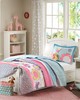 Olliix Crazy Daisy Reversible Quilt Set with Throw Pillow Multi