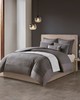 Olliix Hanae Cotton Blend Yarn Dyed 3 Piece Comforter Set Grey