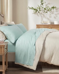 Rayon from Bamboo 4PC Sheet Set Aqua King by   