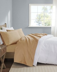 600 Thread Count Pima Cotton Sheet Set Gold Queen by   