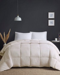 Heavy Warmth Goose Feather and Down Oversize Comforter Cream Full Queen by   