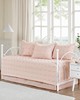 Olliix Brooklyn Cotton Jacquard Daybed Set Pink