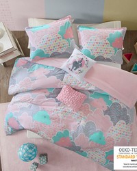 Cloud Cotton Printed Comforter Set Pink Twin by   