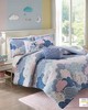 Olliix Cloud Cotton Printed Comforter Set Blue