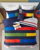 Olliix Morris Stripe Printed Comforter Set Multi