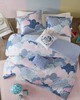 Olliix Cloud Cotton Printed Duvet Cover Set Blue