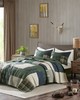 Olliix Mill Creek Oversized Cotton Quilt Set Green