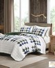 Olliix Hudson Oversized Cotton Quilt Mini Set Green