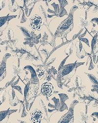 KATMANDU NAVY by  Schumacher Wallpaper 