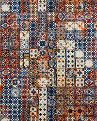 Azulejos Tapestry Mandarine by   