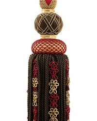 Siecle Single Tassel Tieback Ebony Bordeaux by  Scalamandre Trim 