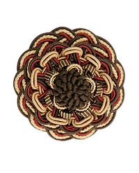 Siecle Rosette Ebony Bordeaux by  Scalamandre Trim 