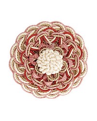 Siecle Rosette Raspberry by  Scalamandre Trim 