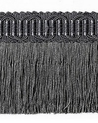 Harmonie Moss Fringe Anthracite by  Scalamandre Trim 