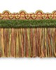 Scalamandre Trim SAFARI FRINGE WITH CHENILLE SAGE/ROSE