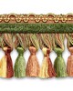 Scalamandre Trim SAFARI TASSEL FRINGE CHENILLE SAGE/ROSE