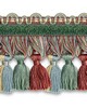Scalamandre Trim SAFARI TASSEL FRINGE CHENILLE ROSE/BLUE