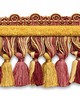 Scalamandre Trim SAFARI TASSEL FRINGE CHENILLE CLARET/ROSE