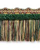 Scalamandre Trim SAFARI FRINGE WITH CHENILLE HUNTER/BORDEAUX