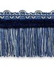 Scalamandre Trim SAFARI FRINGE WITH CHENILLE SAPPHIRE